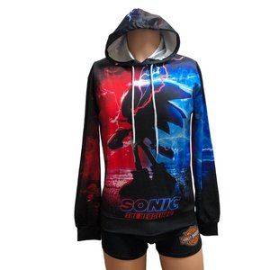 SONIC The Hedgehog Men's Casual Long Sleeve Hoodie  Size: M